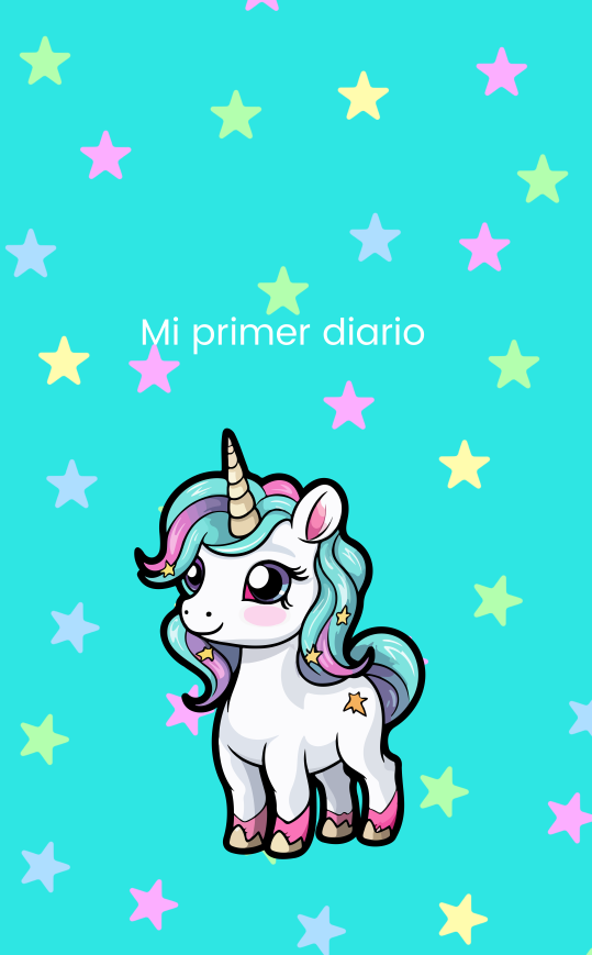 Mi primer diario (Infantil-Aguamarina-Unicornio)